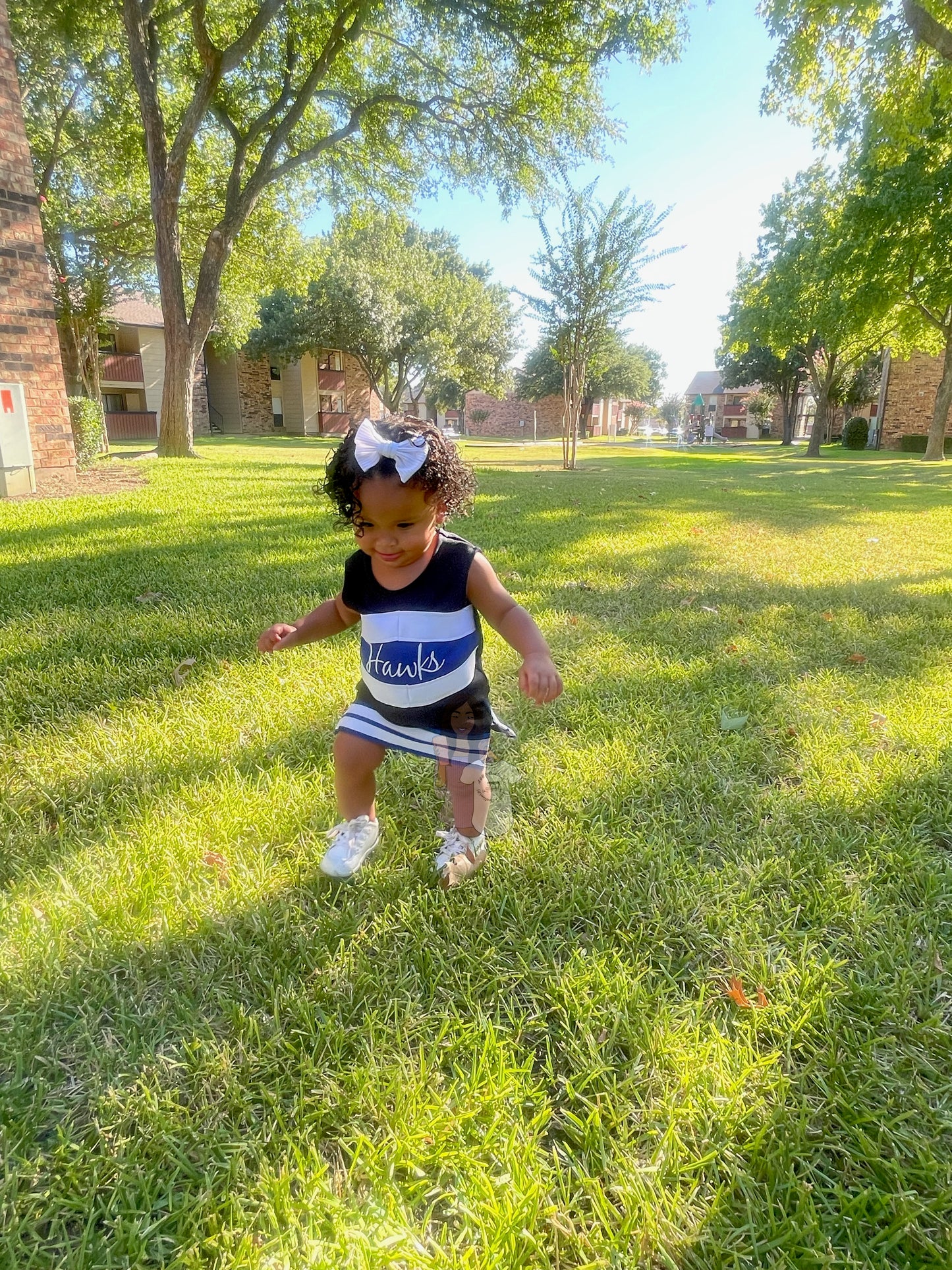 Girls Cheerleading Uniform / Toddler & Girls Cheer Outfit / Cheer Shell (Top) & Skirt