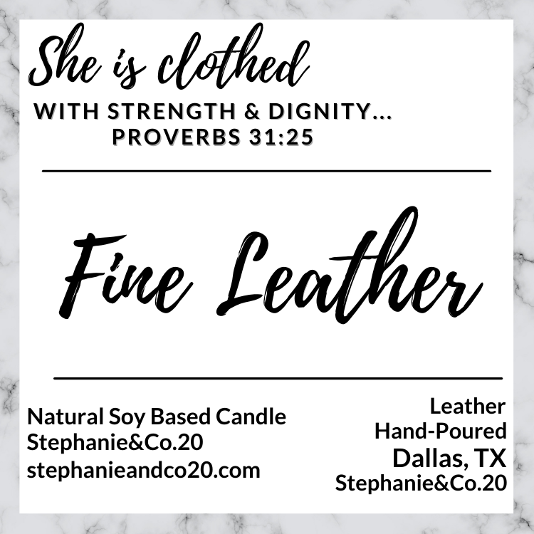 Fine Leather Candle